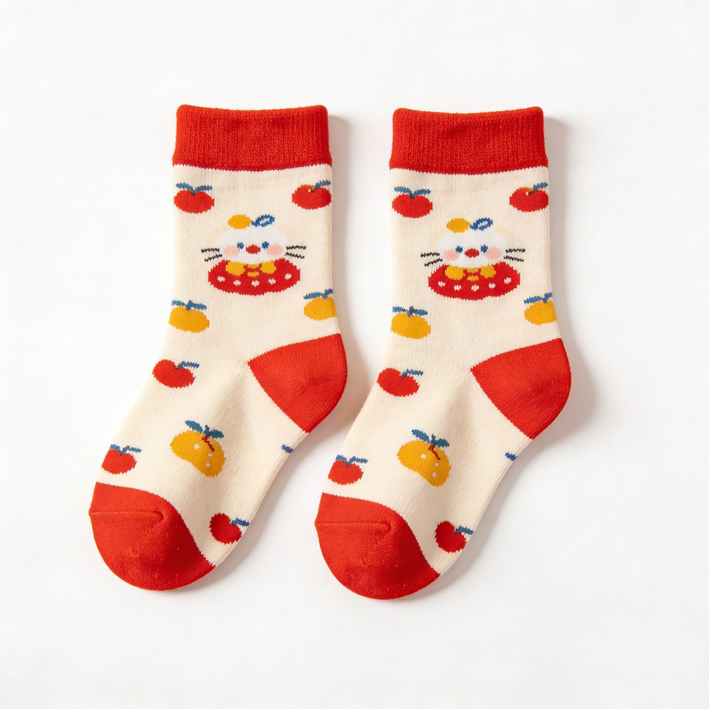 Cute Cat & Fruit Socks