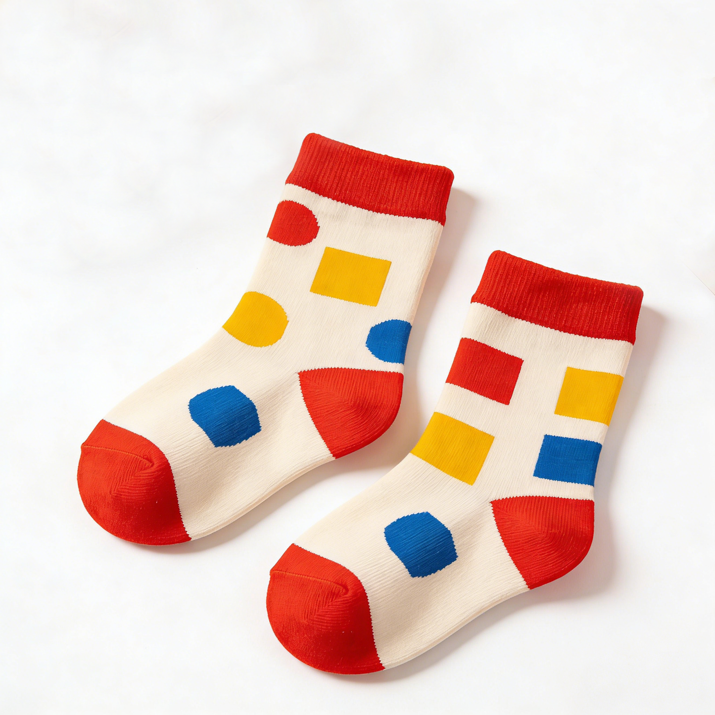 Color Block Geometric Pattern Socks