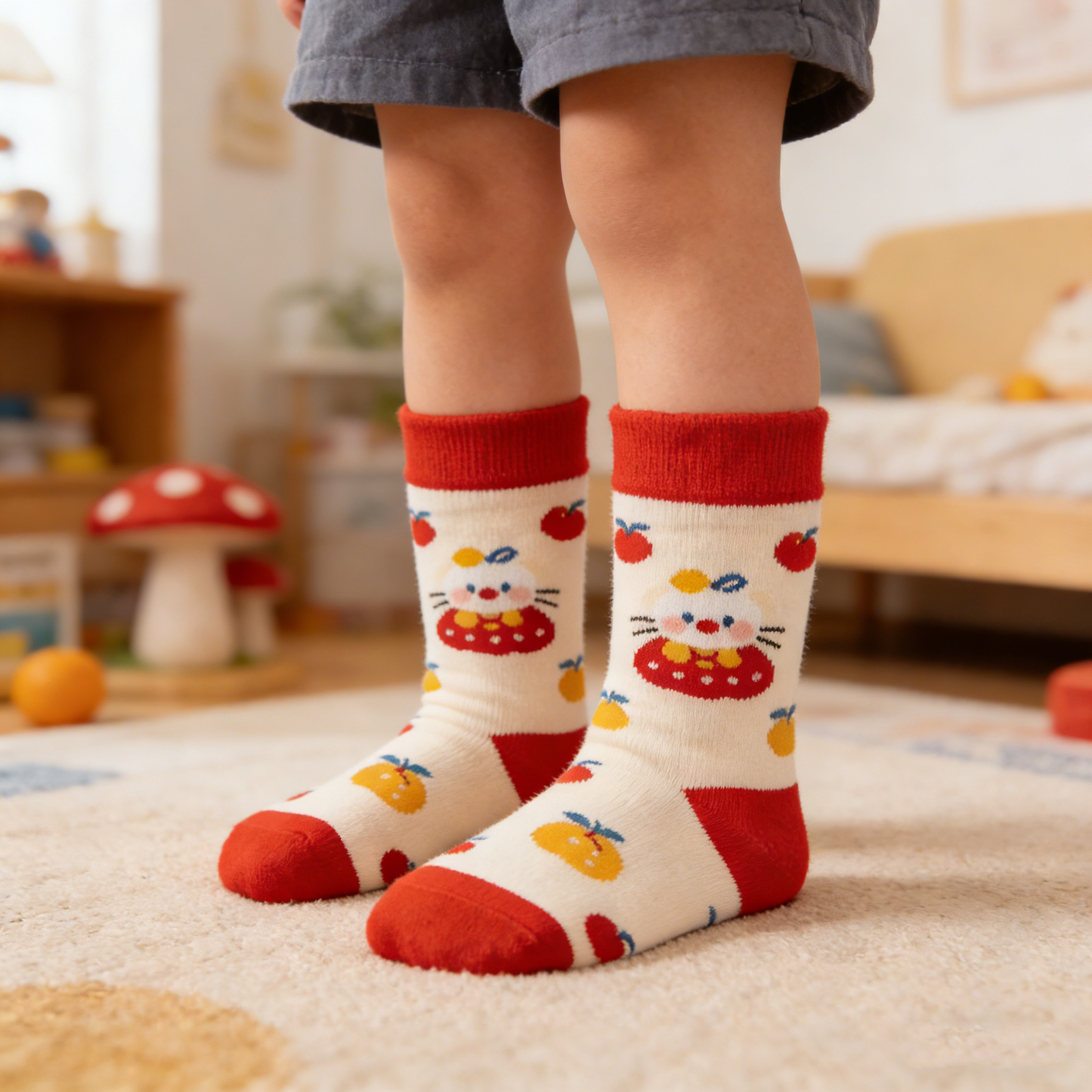Cute Cat & Fruit Socks