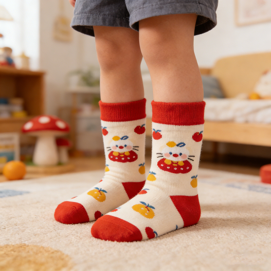 Cute Cat & Fruit Socks