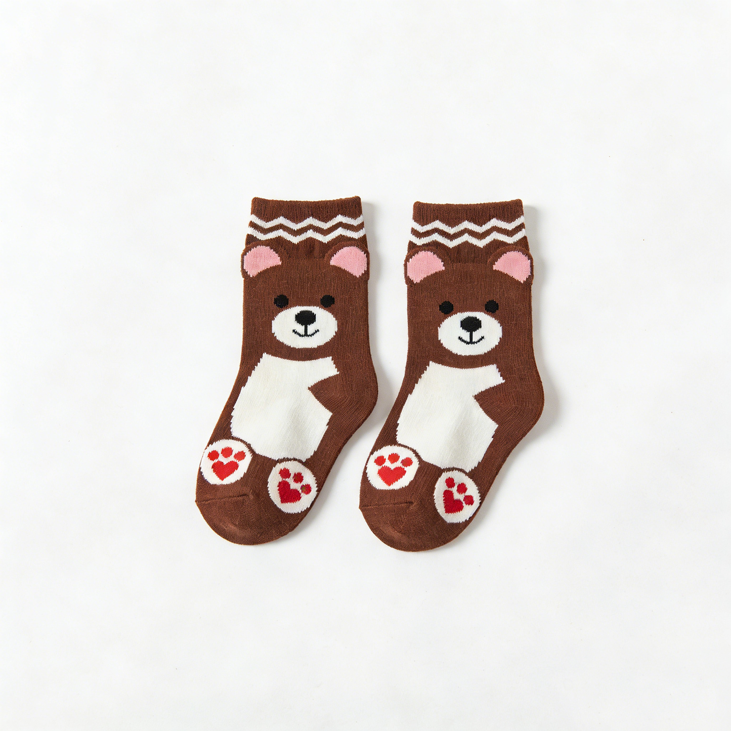 Warm Heart Bear Cute Socks