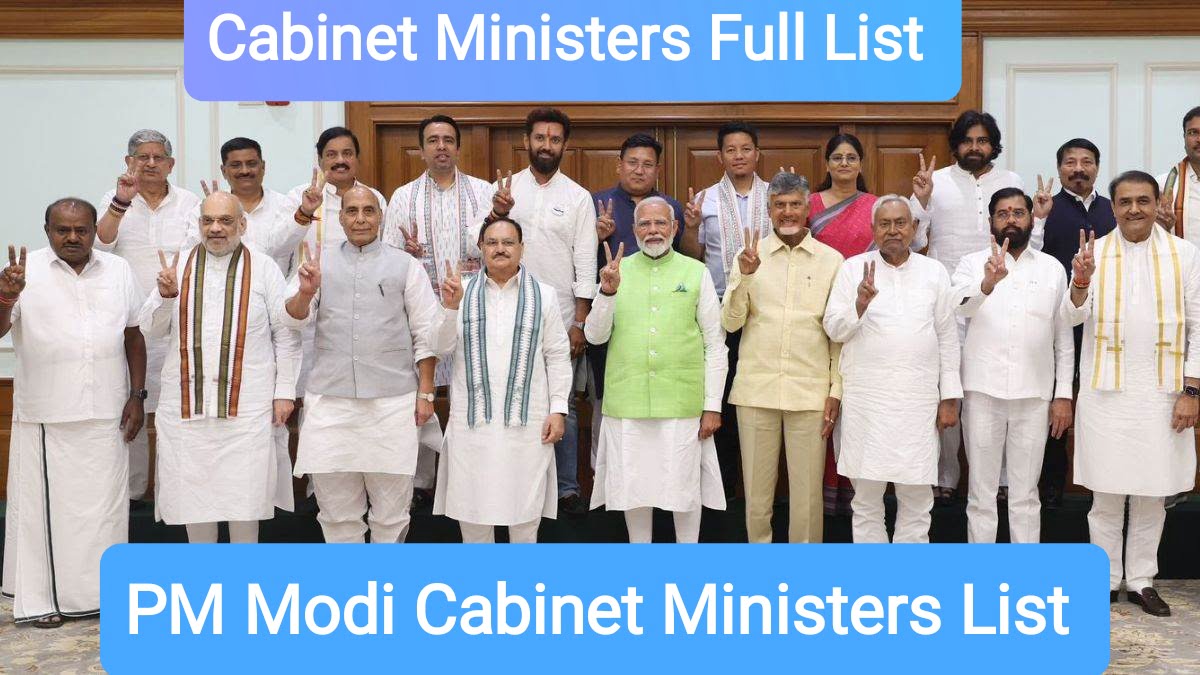 Modi Cabinet Ministers List 2024